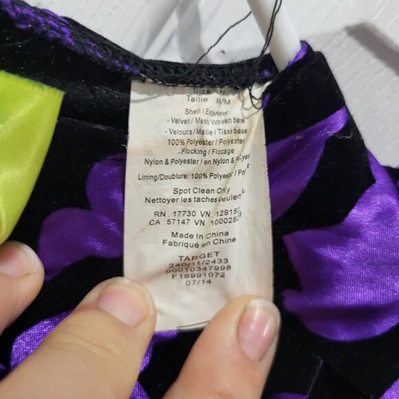 Happy Halloween Witch Costume Black & Purple Girls size Med - Picture 6 of 6
